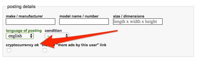 Craigslist adds box for sellers to show they accept cryptocurrencies - Business Insider